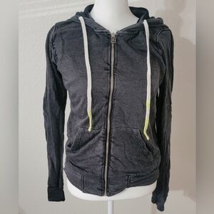 Sundry Charcoal Zip-Up Hoodie Size 1